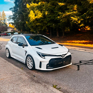 Toyota GR Corolla "RALLY ATTACK" Style HOOD VENTS Kit by PIRAS Motorsport, right view