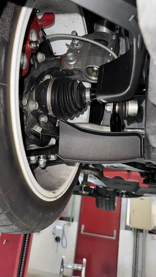 Toyota GR Yaris Brake Cooling Kit PIRAS Motorsport, installed, front view