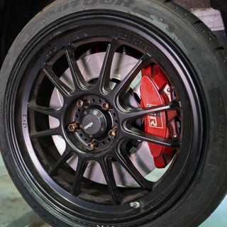 A1-268 - GIRODISC 2-Piece Rotor Kit Front Installed View 3 Wheel Clearance view