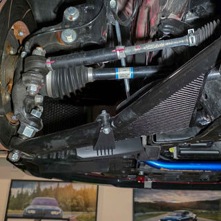 PIRAS Motorsport GR Yaris Brake Cooling Front Right REAR VIEW Wiborg Circuit Geomertry Kit Arms