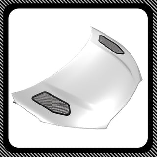 Render of GR Yaris Rally.2 Hood Vents by PIRAS Motorsport Hood top right view