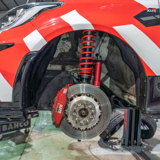 Samsonas 3 way Rally Tarmac Suspension for GR Yaris by PIRAS Motorsport FRONT Installed