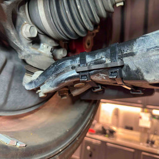 PIII GR Corolla Brake Cooling Kit Installed REAR VIEW