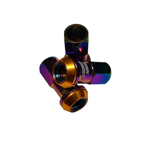Wheel Nuts (Long) M12x1.5 DARK NEOCHROME - 20pcs - Fits ALL Toyota GR