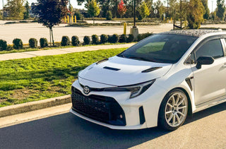 Toyota GR Corolla "RALLY ATTACK" Style HOOD VENTS Kit by PIRAS Motorsport, left view