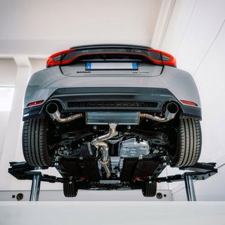 Sound Check Video of Gen.2 GR Yaris with Full Exhaust by PIRAS Motorsport, Silenced Version, car pulling on dyno bench